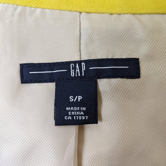 Gap Mustard Belted Jacket Size Small - Picture 11 of 17
